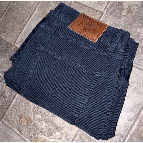 Brooks Brothers Other - Brooks Brothers Pants Mens 38x30 Navy Blue Slim Corduroy Stretch Casual